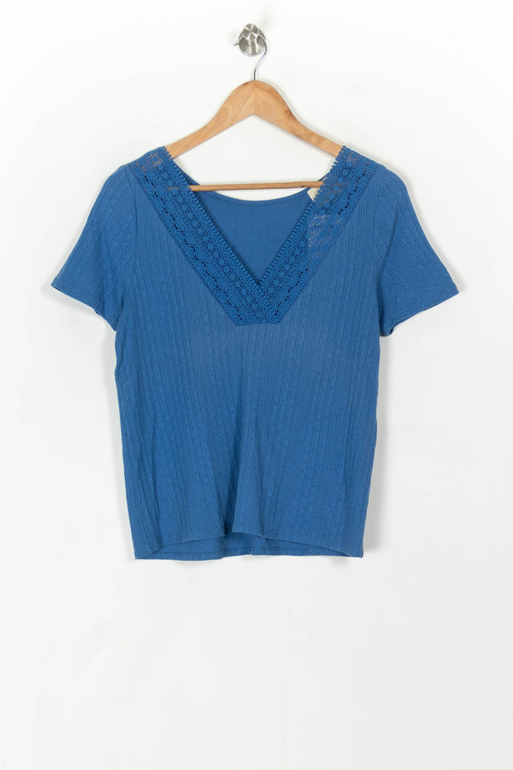 Tee-shirt Bleu - Taille M/38 de la marque Sézane | PARAD120025 - Vendu par Paradigme - Image 2