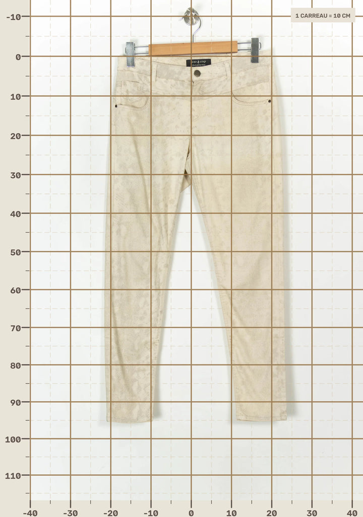 Jean Beige - Taille L/40 de la marque One Step | PARAD120029 - Vendu par Paradigme - Image 4