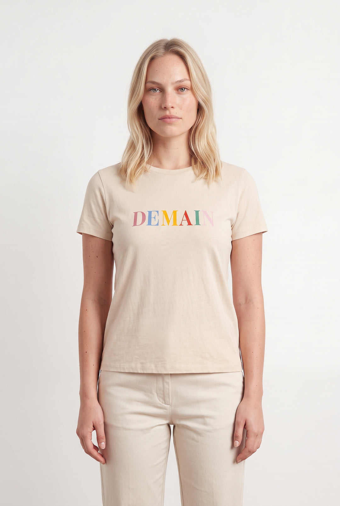 Tee-shirt Beige - Taille L/40 de la marque Sézane | PARAD120030 - Vendu par Paradigme - Image 1