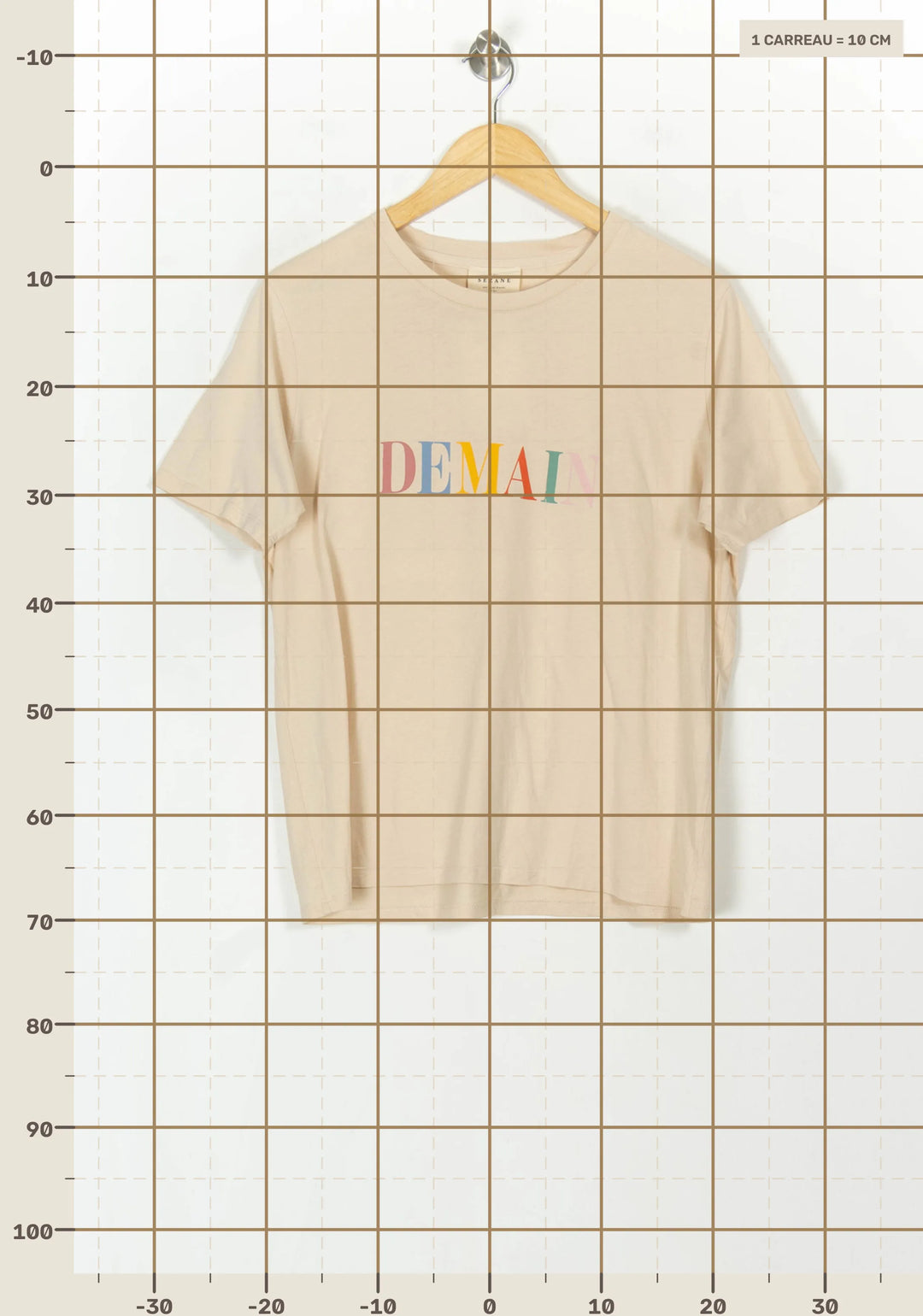 Tee-shirt Beige - Taille L/40 de la marque Sézane | PARAD120030 - Vendu par Paradigme - Image 4