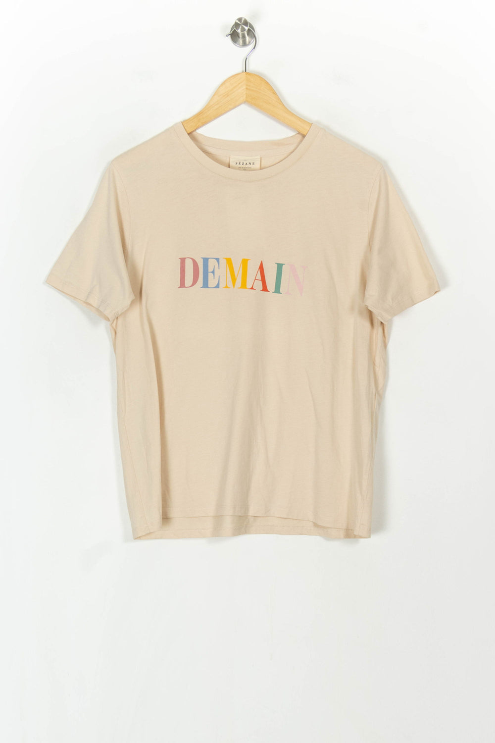 Tee-shirt Beige - Taille L/40 de la marque Sézane | PARAD120030 - Vendu par Paradigme - Image 2