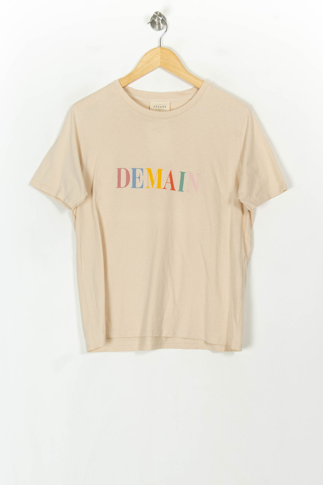Tee-shirt Beige - Taille L/40 de la marque Sézane | PARAD120030 - Vendu par Paradigme - Image 2