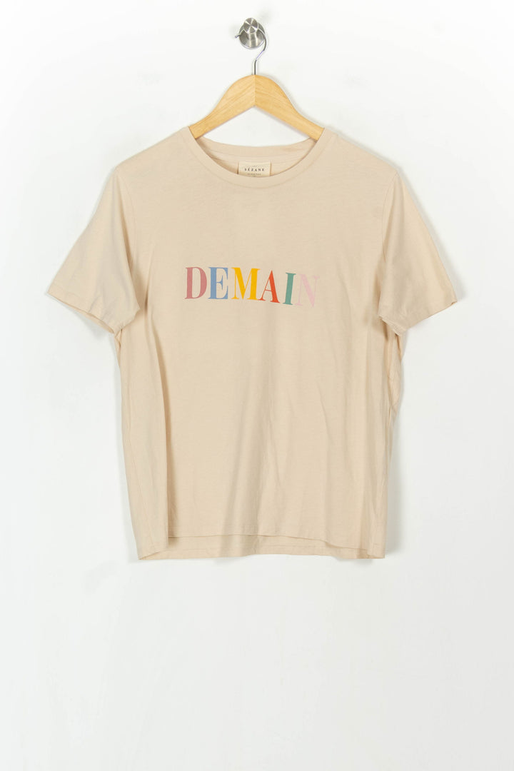 Tee-shirt Beige - Taille L/40 de la marque Sézane | PARAD120030 - Vendu par Paradigme - Image 2