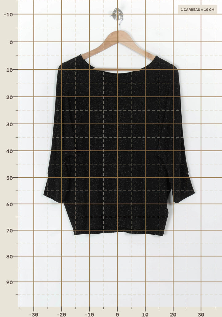 Pull Noir - Taille M/38 de la marque Caroll | PARAD120031 - Vendu par Paradigme - Image 4