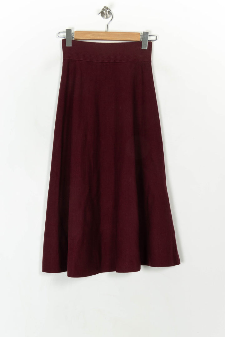 Jupe Midi Bordeaux - Taille XS/34 de la marque Petite Mendigote | PARAD120033 - Vendu par Paradigme - Image 5