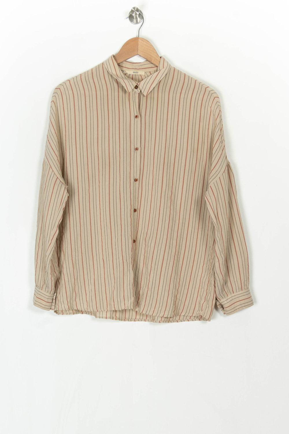 Chemise Beige et Rouge - Taille S/36 de la marque Sessùn | PARAD120041 - Vendu par Paradigme - Image 2