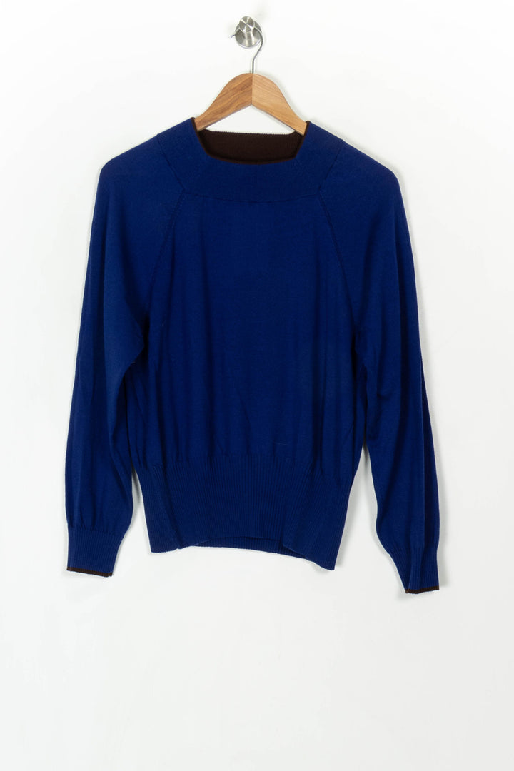 Pull Bleu - Taille XL/42 de la marque Rodier | PARAD120044 - Vendu par Paradigme - Image 2