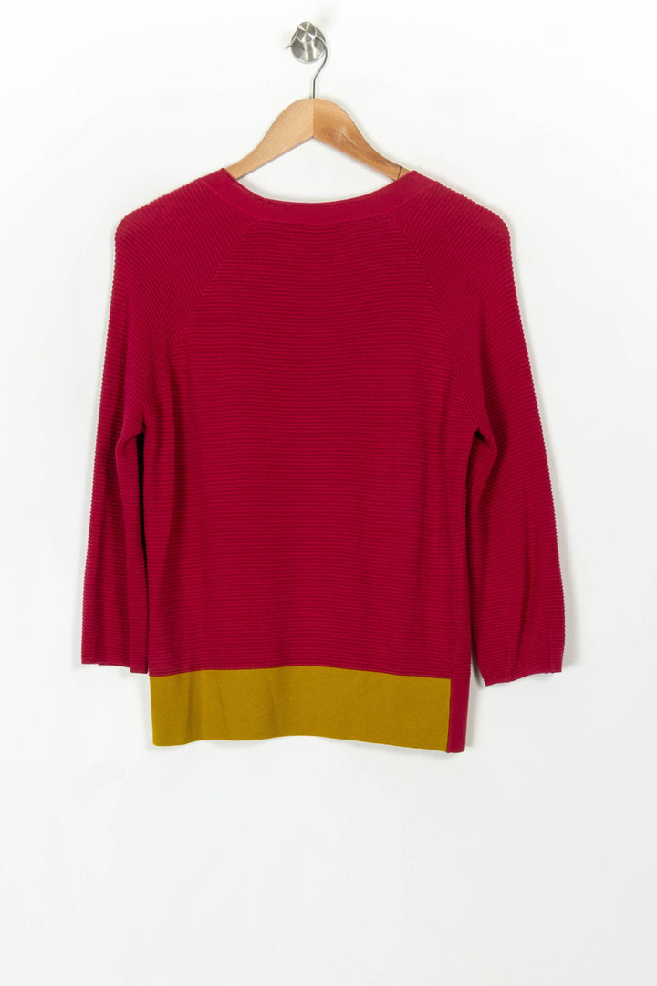 Pull Rose et Jaune - Taille M/38 de la marque Tara Jarmon | PARAD120045 - Vendu par Paradigme - Image 5