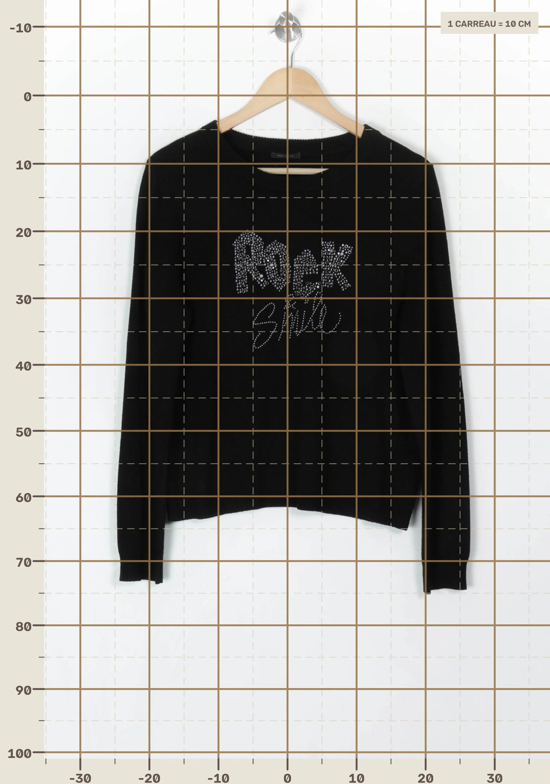 Pull Noir - Taille M/38 de la marque IKKS | PARAD120046 - Vendu par Paradigme - Image 4