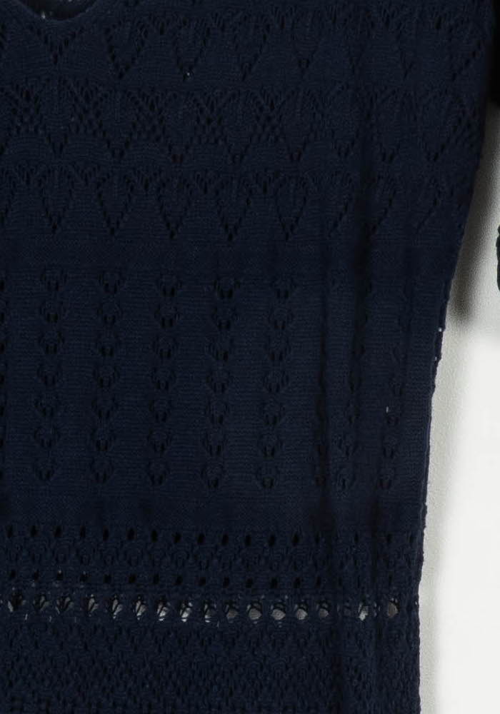 Robe Longue Bleu - Taille M/38 de la marque La Fée Maraboutée | PARAD120048 - Vendu par Paradigme - Image 3