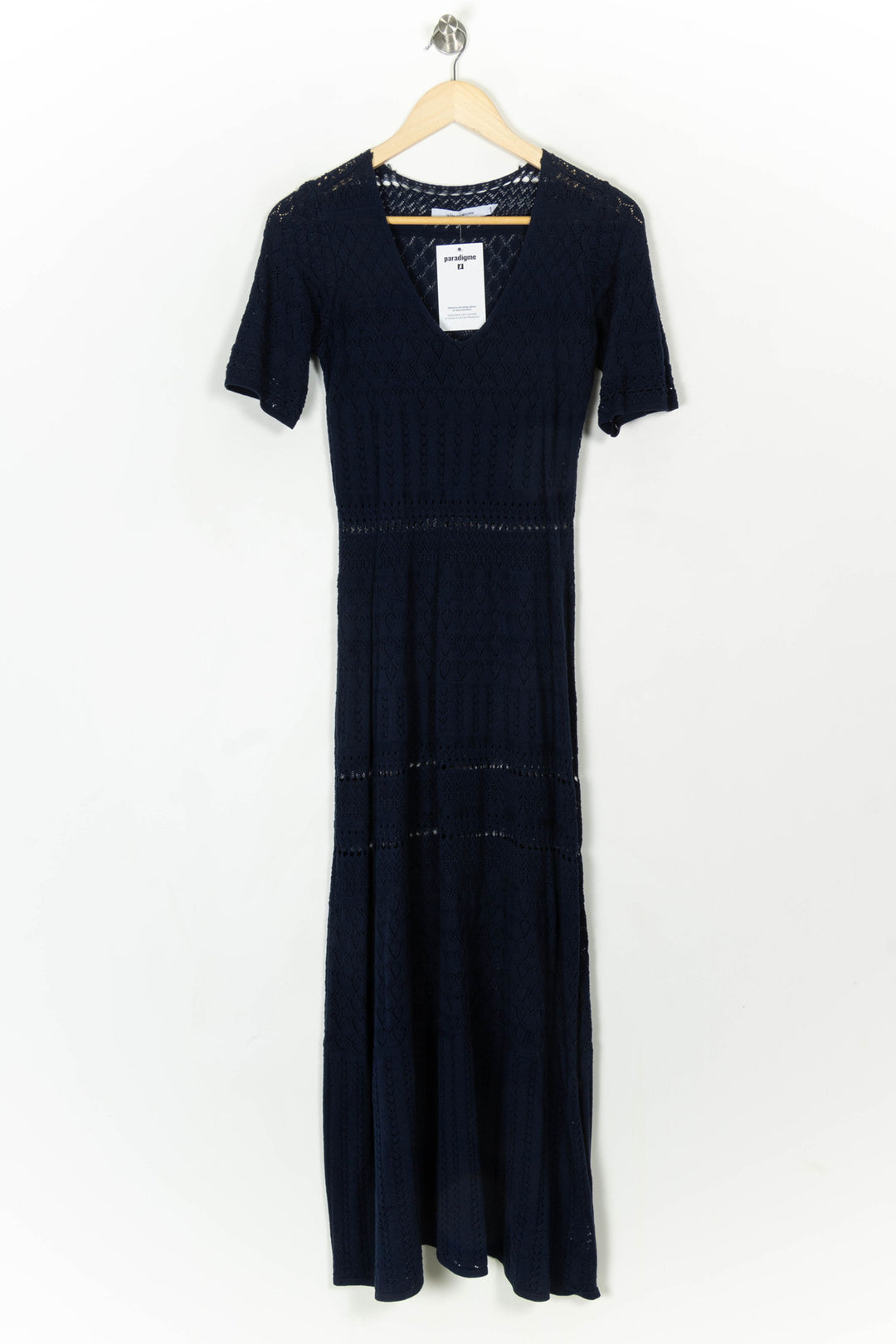 Robe Longue Bleu - Taille M/38 de la marque La Fée Maraboutée | PARAD120048 - Vendu par Paradigme - Image 2