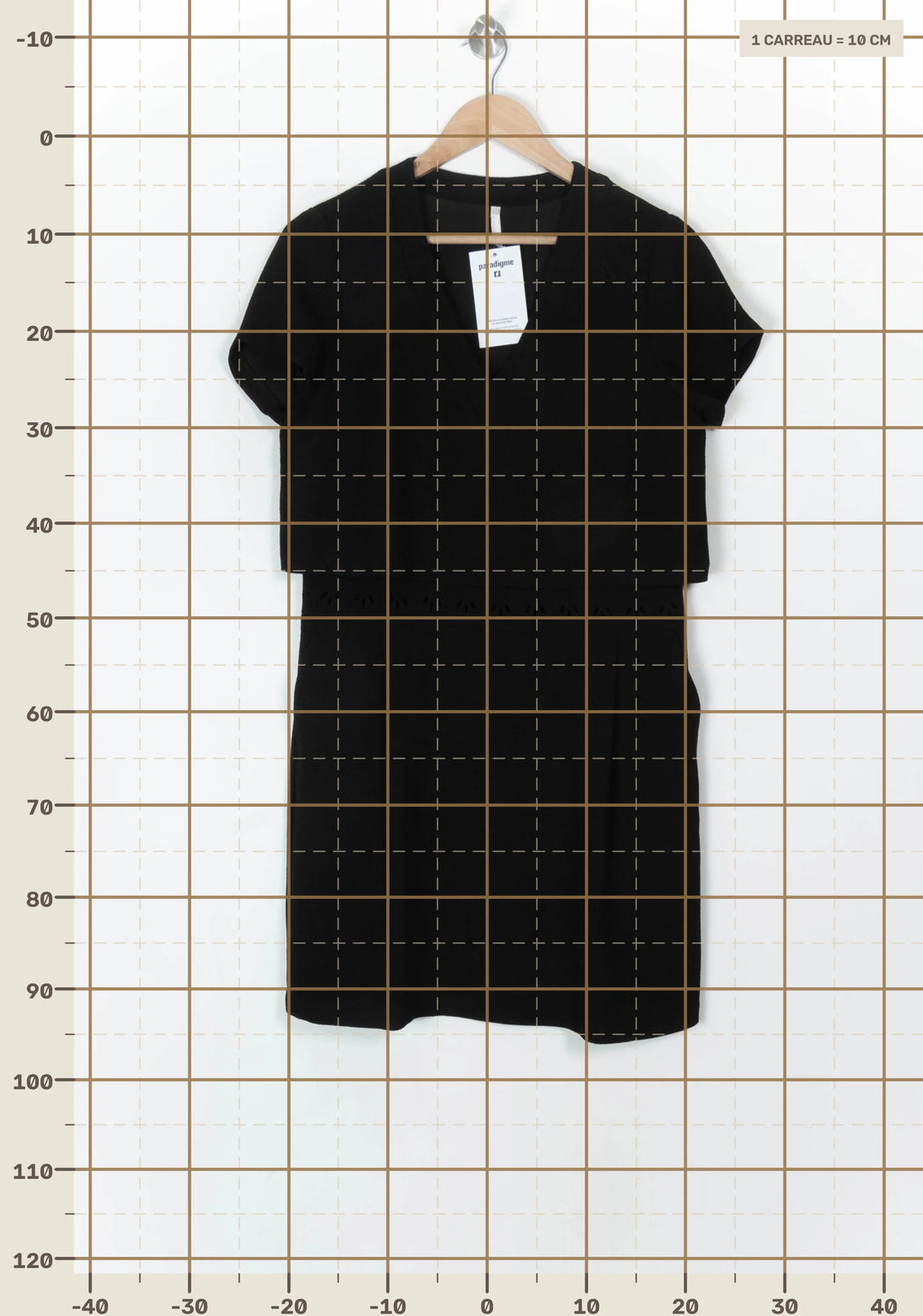 Robe Courte Noire - Taille L/40 de la marque I.Code | PARAD120049 - Vendu par Paradigme - Image 4
