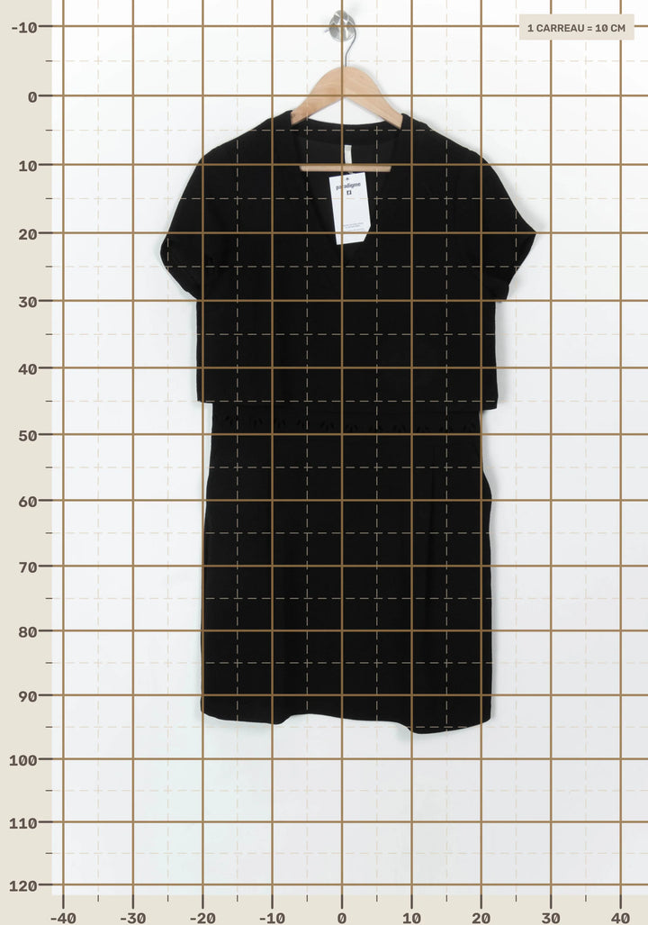 Robe Courte Noire - Taille L/40 de la marque I.Code | PARAD120049 - Vendu par Paradigme - Image 4
