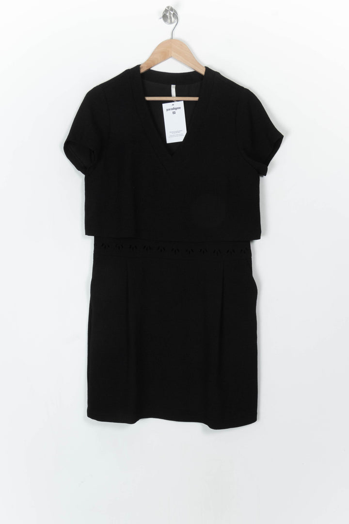 Robe Courte Noire - Taille L/40 de la marque I.Code | PARAD120049 - Vendu par Paradigme - Image 2