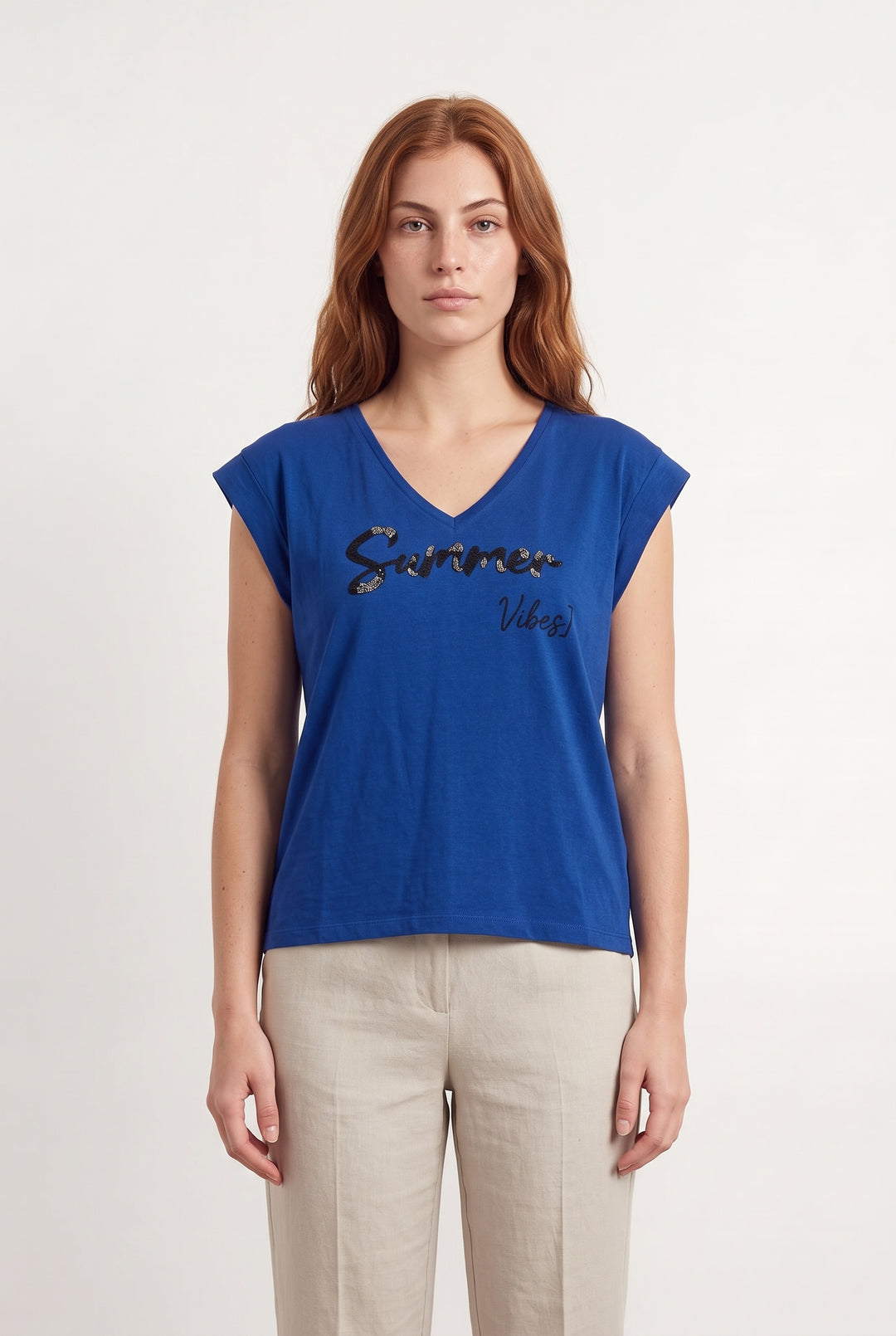 Tee-shirt Bleu - Taille M/38 de la marque IKKS | PARAD120053 - Vendu par Paradigme - Image 1