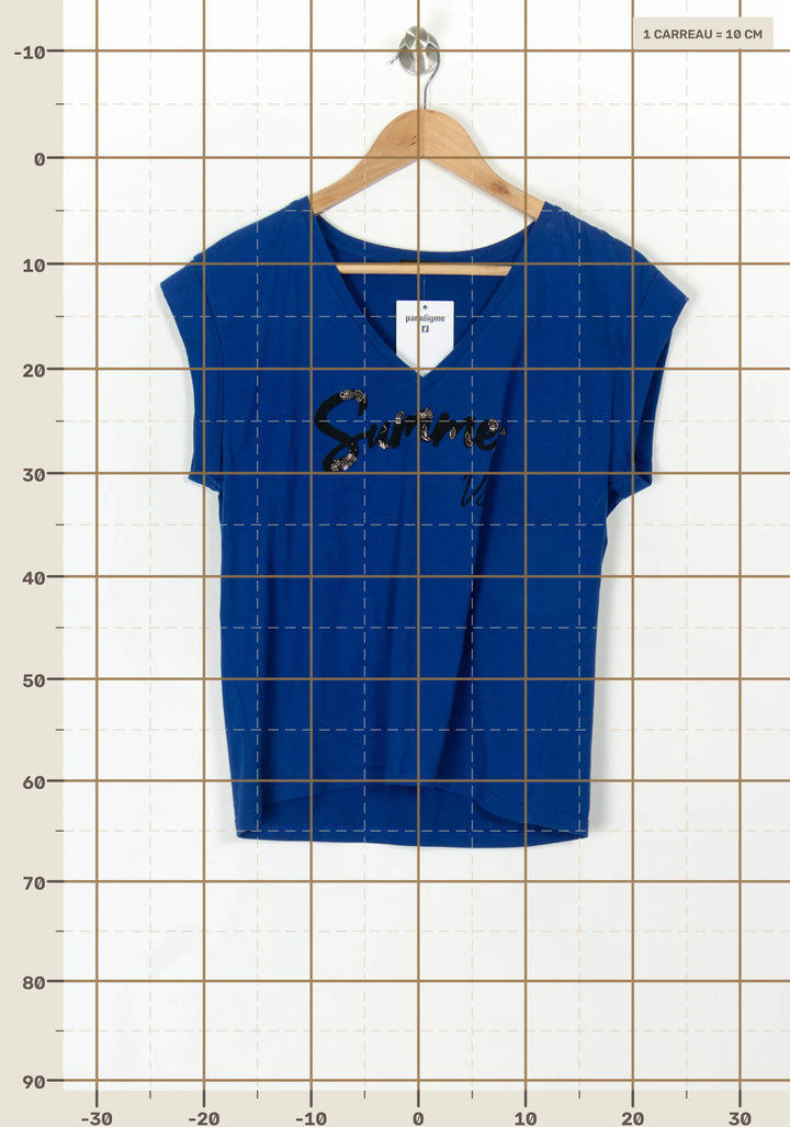 Tee-shirt Bleu - Taille M/38 de la marque IKKS | PARAD120053 - Vendu par Paradigme - Image 4