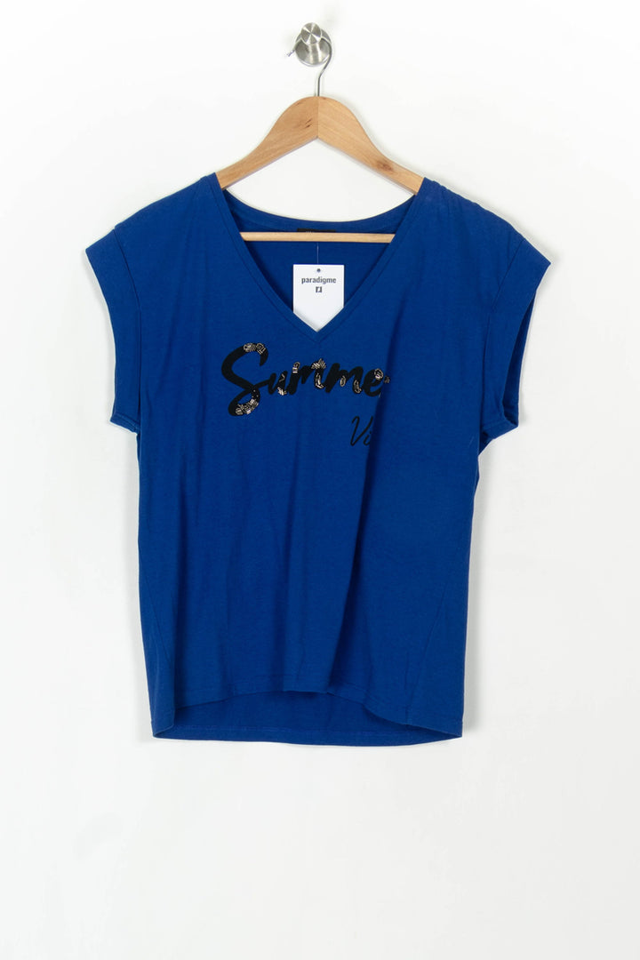Tee-shirt Bleu - Taille M/38 de la marque IKKS | PARAD120053 - Vendu par Paradigme - Image 2