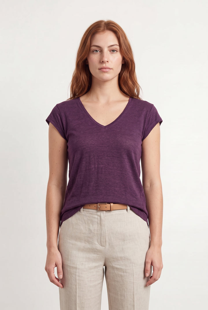 Tee-shirt Bordeaux - Taille M/38 de la marque La Fée Maraboutée | PARAD120054 - Vendu par Paradigme - Image 1