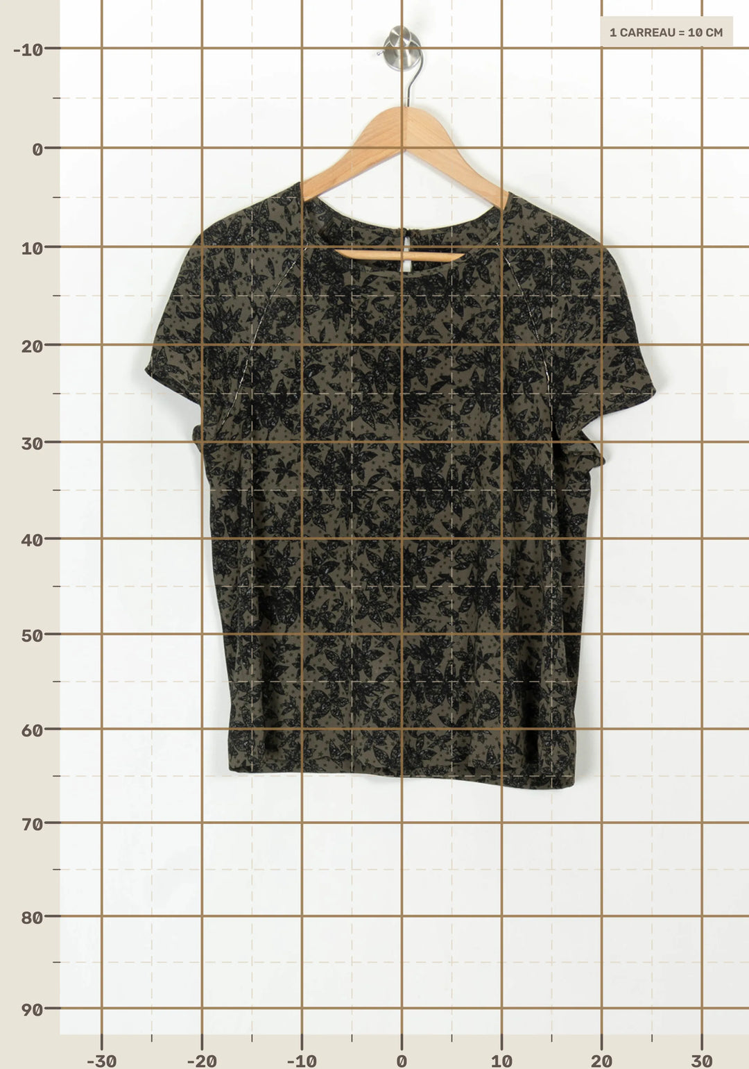Blouse Verte et Noire - Taille M/38 de la marque IKKS | PARAD120059 - Vendu par Paradigme - Image 4