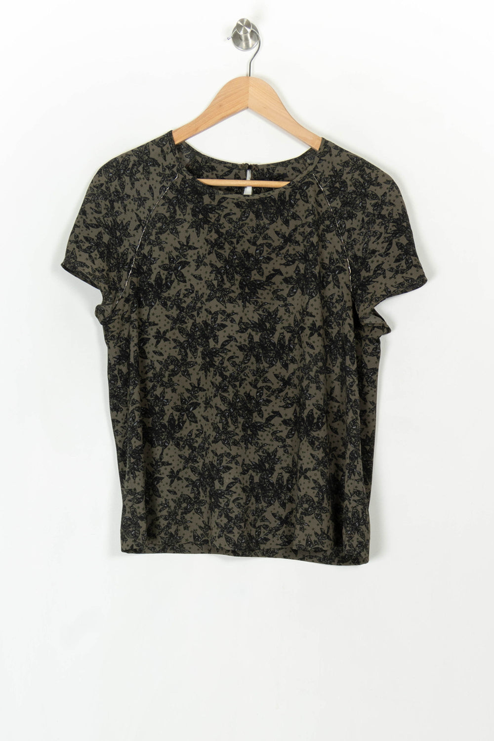 Blouse Verte et Noire - Taille M/38 de la marque IKKS | PARAD120059 - Vendu par Paradigme - Image 2