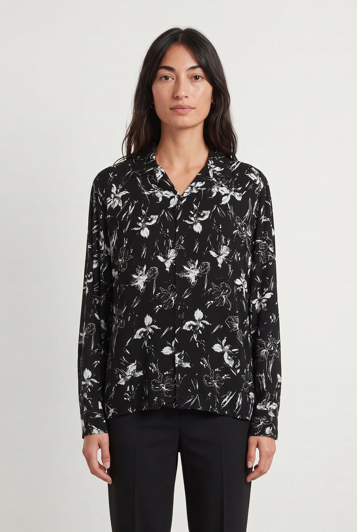 Chemise Noire et Blanche - Taille M/38 de la marque The Kooples | PARAD120061 - Vendu par Paradigme - Image 1