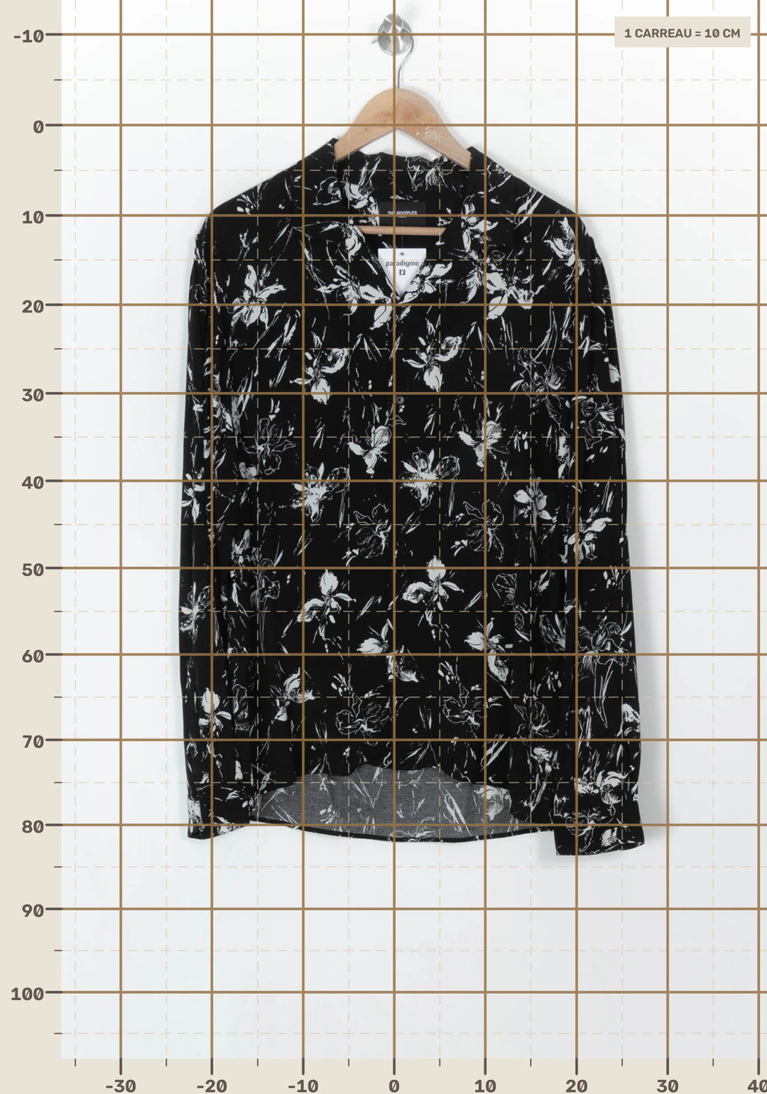 Chemise Noire et Blanche - Taille M/38 de la marque The Kooples | PARAD120061 - Vendu par Paradigme - Image 4