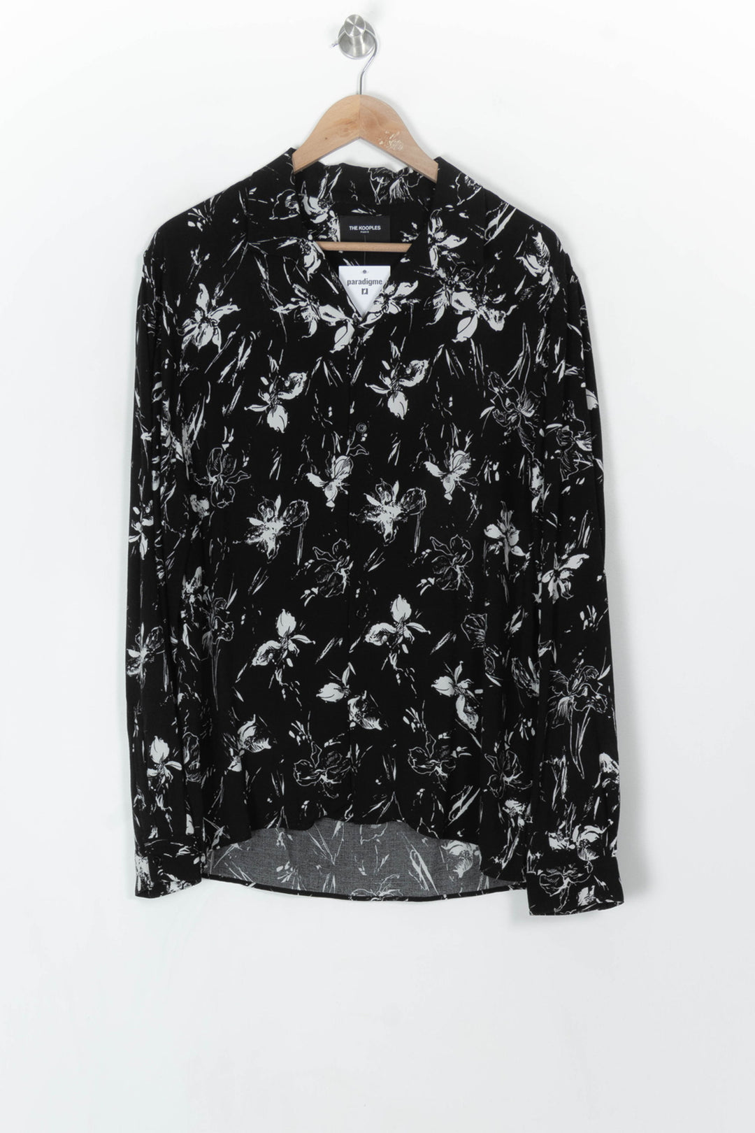 Chemise Noire et Blanche - Taille M/38 de la marque The Kooples | PARAD120061 - Vendu par Paradigme - Image 2