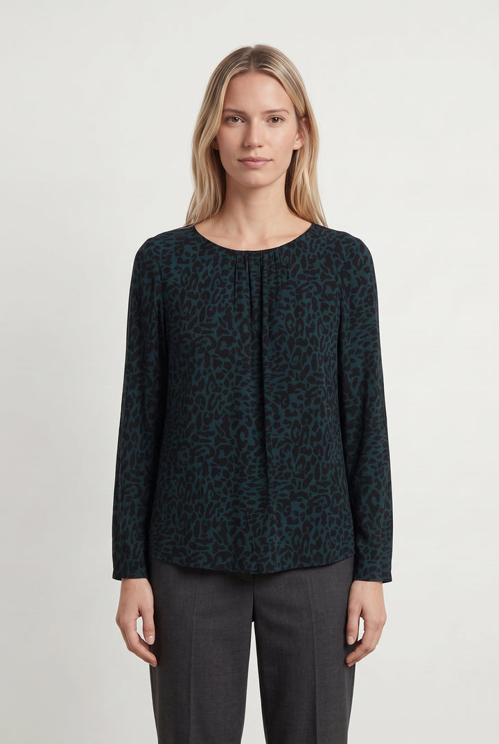 Blouse Noire et Verte - Taille M/38 de la marque Comptoir des Cotonniers | PARAD120063 - Vendu par Paradigme - Image 1