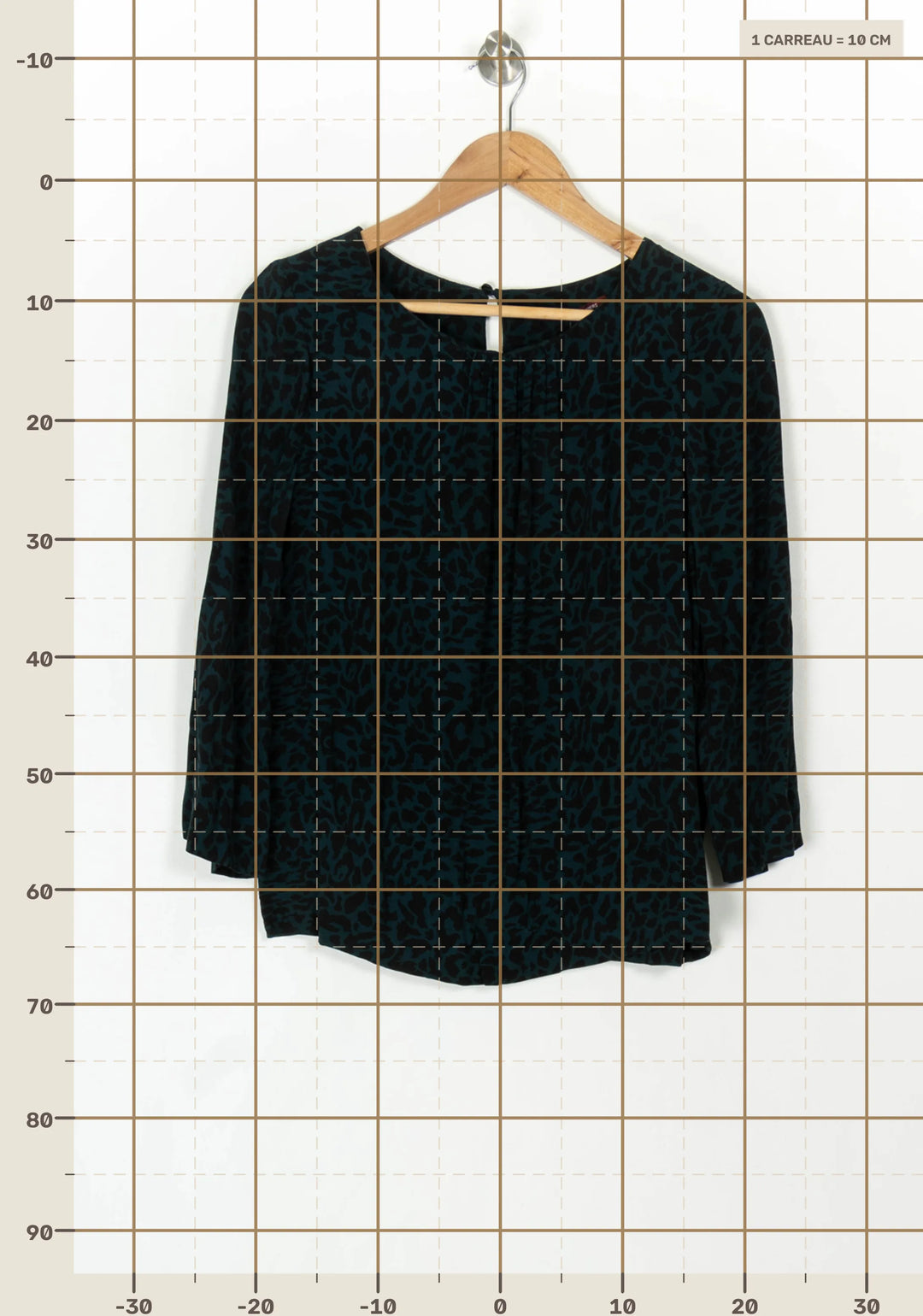 Blouse Noire et Verte - Taille M/38 de la marque Comptoir des Cotonniers | PARAD120063 - Vendu par Paradigme - Image 4