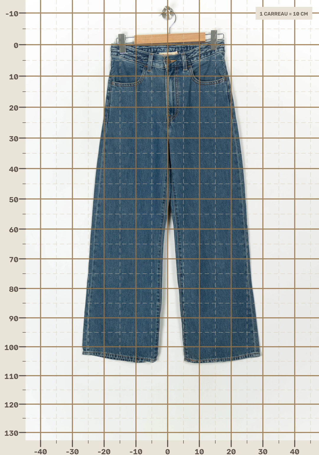 Jean Droit Bleu - Taille S/36 de la marque Levi&