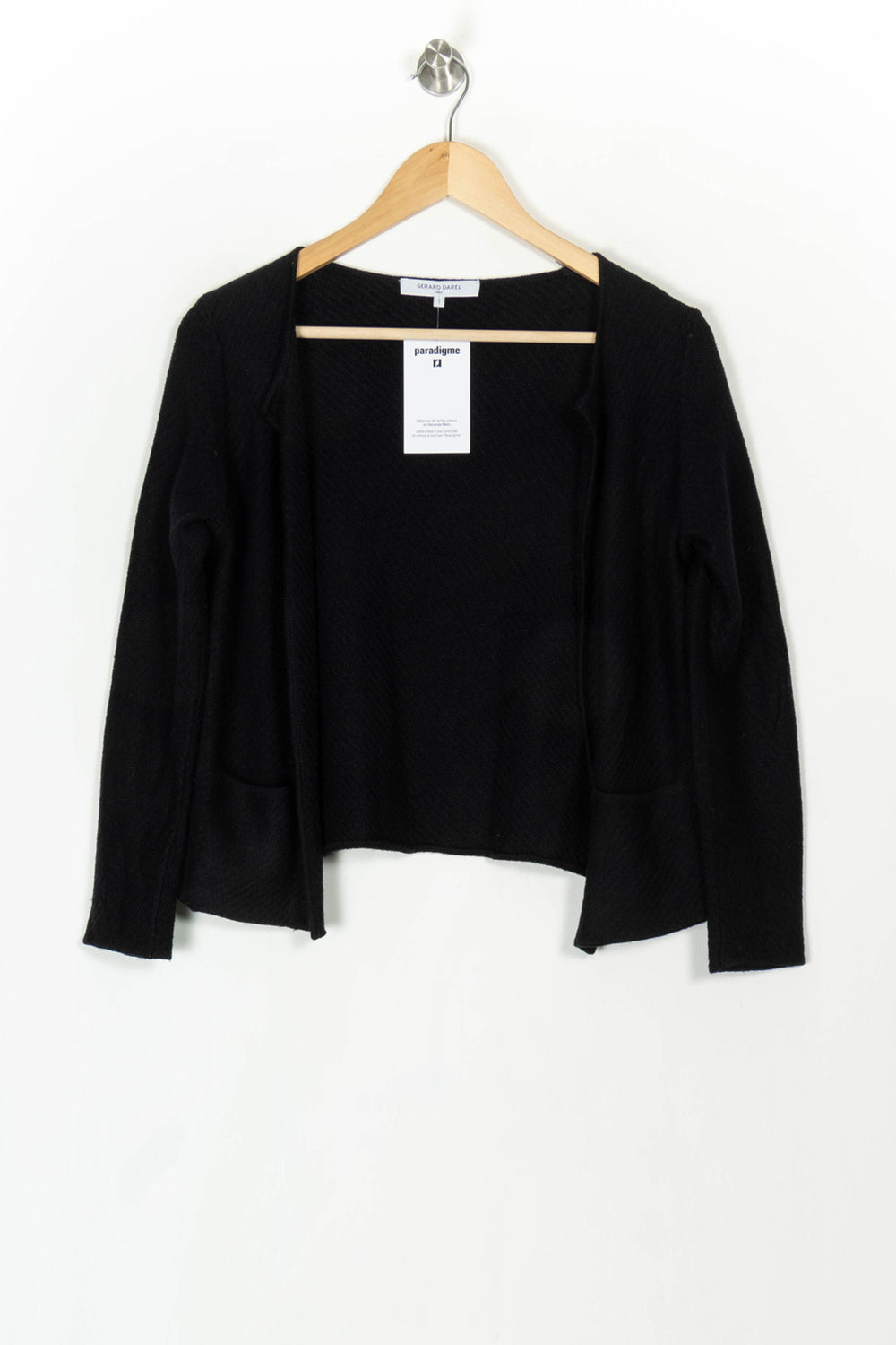 Cardigan Noir - Taille S/36 de la marque Gerard Darel | PARAD120071 - Vendu par Paradigme - Image 2