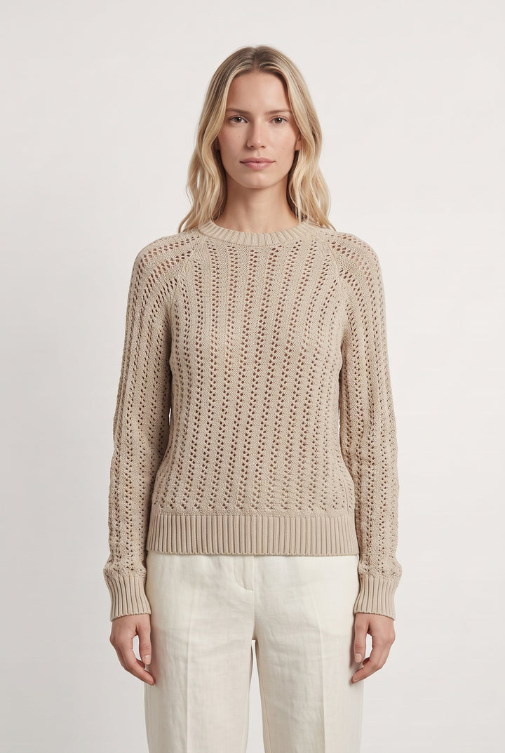 Pull Beige - Taille S/36 de la marque Sud express | PARAD120072 - Vendu par Paradigme - Image 1