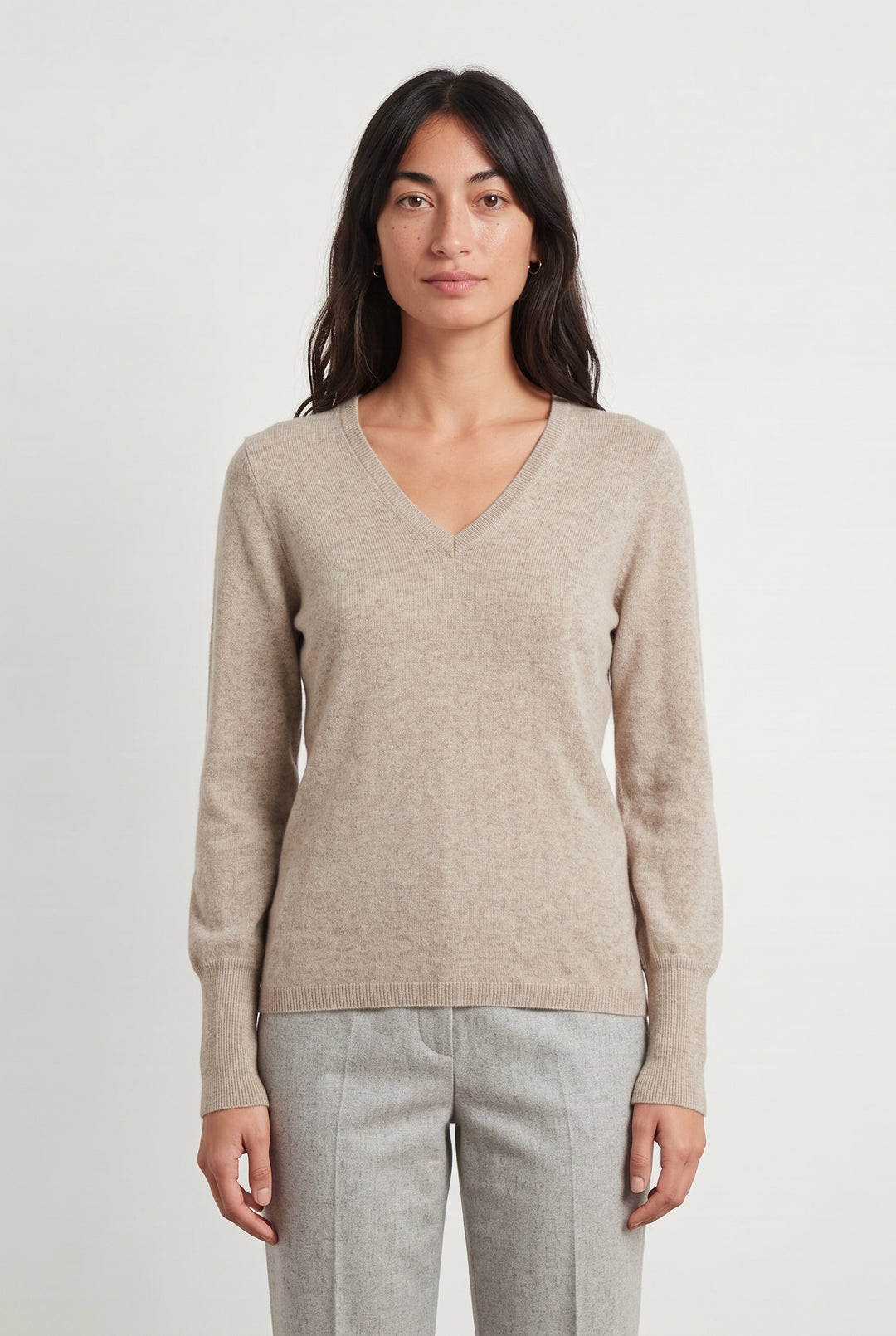 Pull Beige - Taille S/36 de la marque Eric Bompard | PARAD120076 - Vendu par Paradigme - Image 1