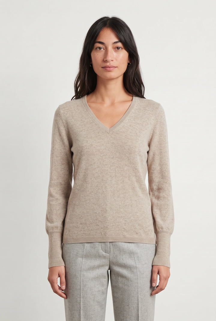 Pull Beige - Taille S/36 de la marque Eric Bompard | PARAD120076 - Vendu par Paradigme - Image 1