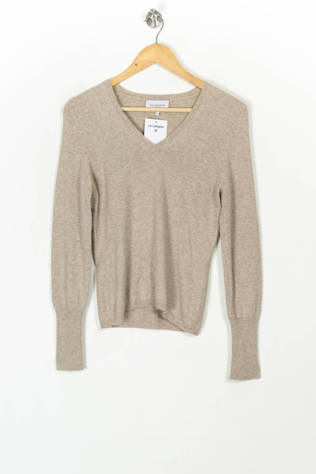 Pull Beige - Taille S/36 de la marque Eric Bompard | PARAD120076 - Vendu par Paradigme - Image 2