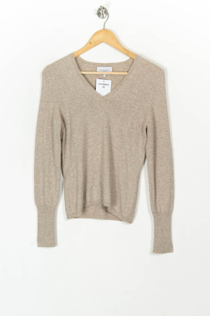 Pull Beige - Taille S/36 de la marque Eric Bompard | PARAD120076 - Vendu par Paradigme - Image 2