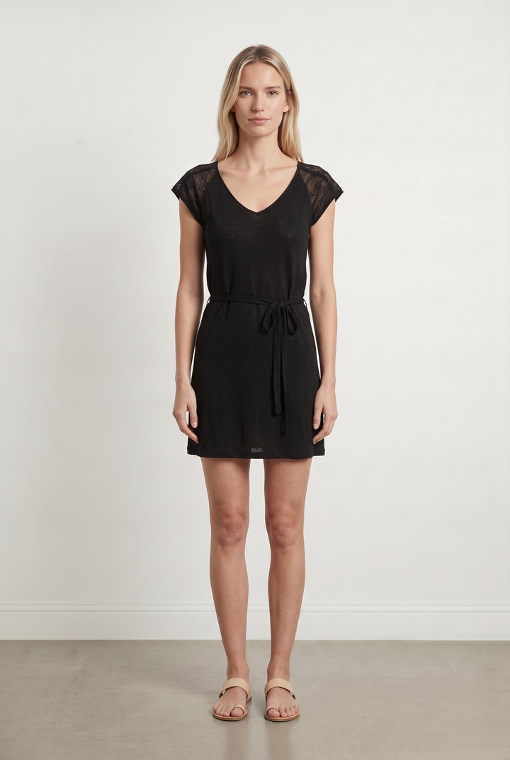 Robe Courte Noire - Taille M/38 de la marque IKKS | PARAD120077 - Vendu par Paradigme - Image 1