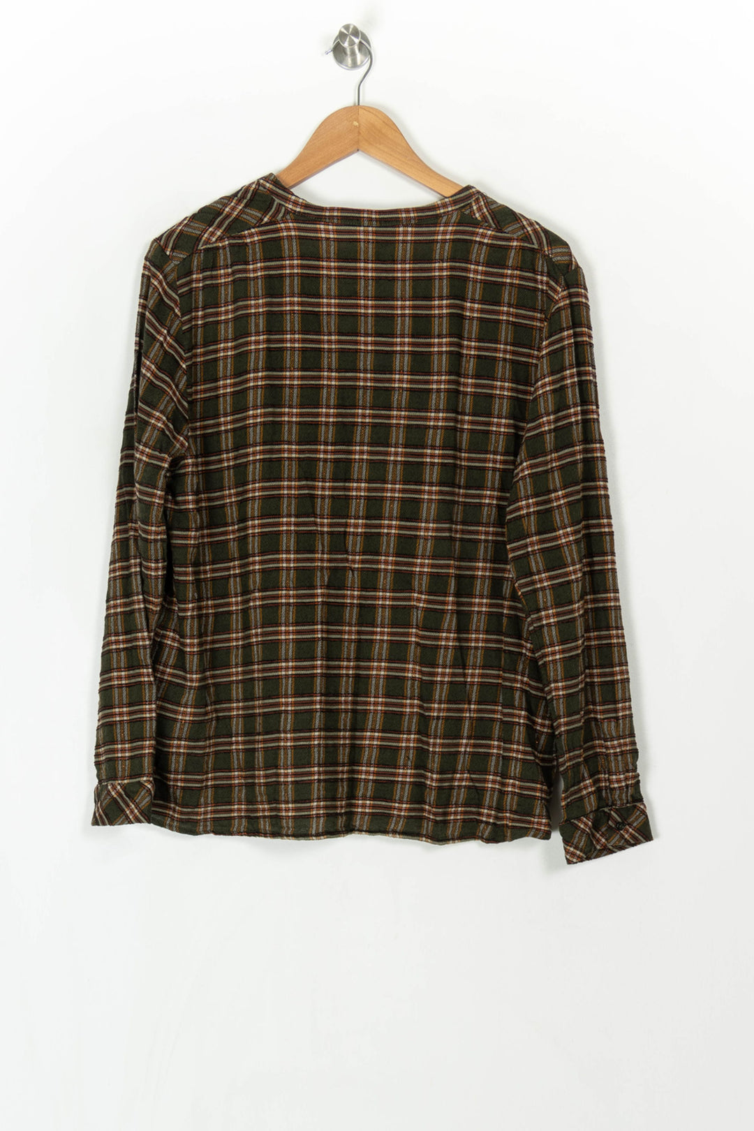 Chemise à Carreaux Verte et Marron - Taille XXXL/46 de la marque Caroll | PARAD120080 - Vendu par Paradigme - Image 5