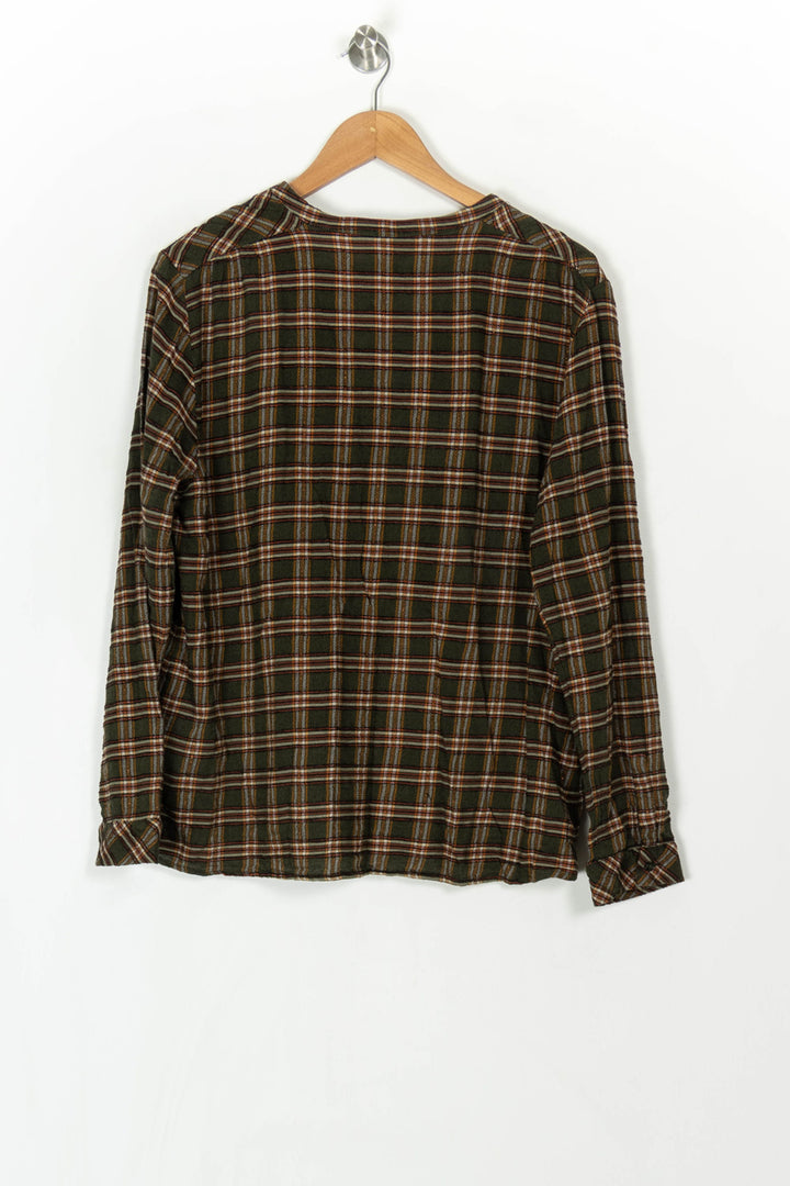 Chemise à Carreaux Verte et Marron - Taille XXXL/46 de la marque Caroll | PARAD120080 - Vendu par Paradigme - Image 5