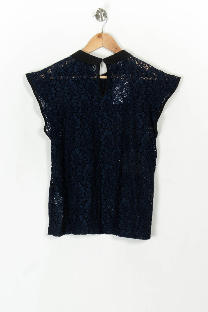 Blouse Bleu et Noir - Taille XL/42 de la marque Kookai | PARAD120081 - Vendu par Paradigme - Image 5