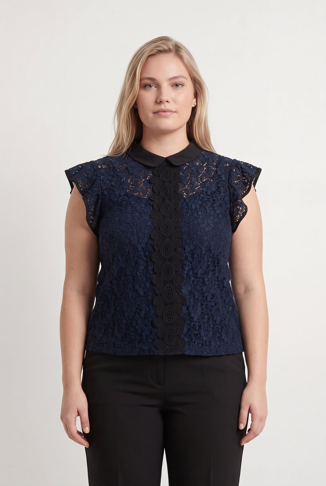 Blouse Bleu et Noir - Taille XL/42 de la marque Kookai | PARAD120081 - Vendu par Paradigme - Image 1