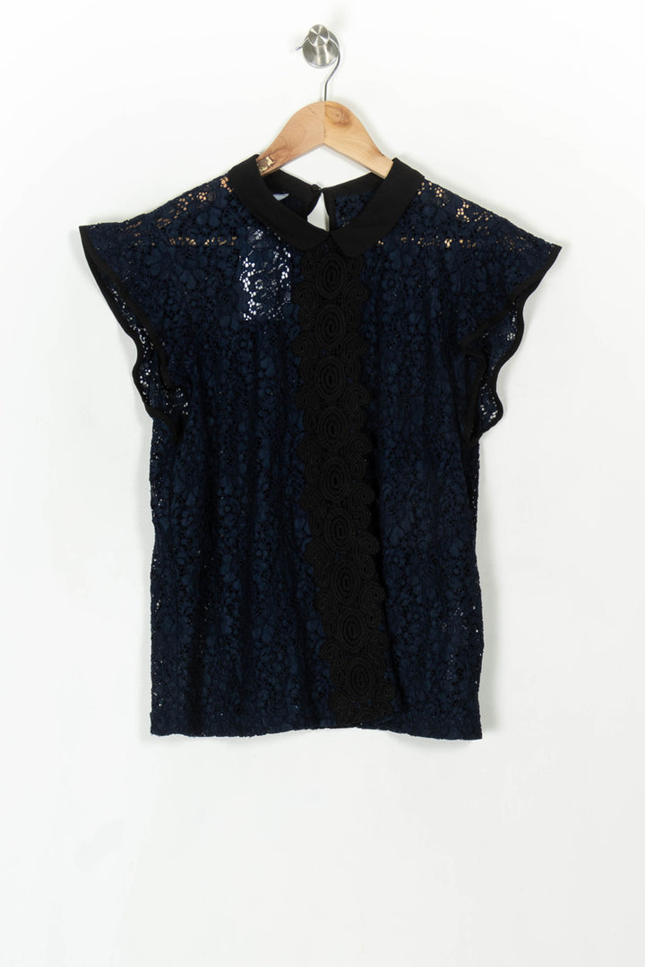 Blouse Bleu et Noir - Taille XL/42 de la marque Kookai | PARAD120081 - Vendu par Paradigme - Image 2
