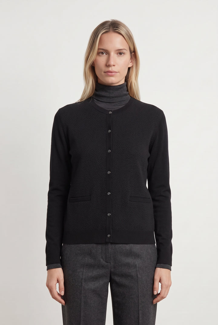 Cardigan Noir - Taille S/36 de la marque Ekyog | PARAD120082 - Vendu par Paradigme - Image 1