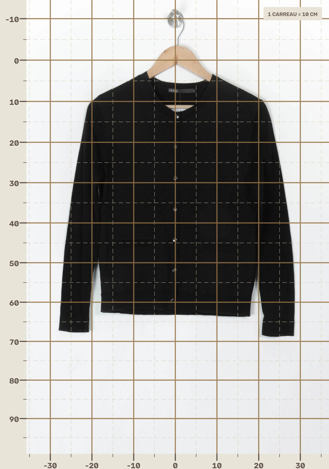 Cardigan Noir - Taille S/36 de la marque Ekyog | PARAD120082 - Vendu par Paradigme - Image 4