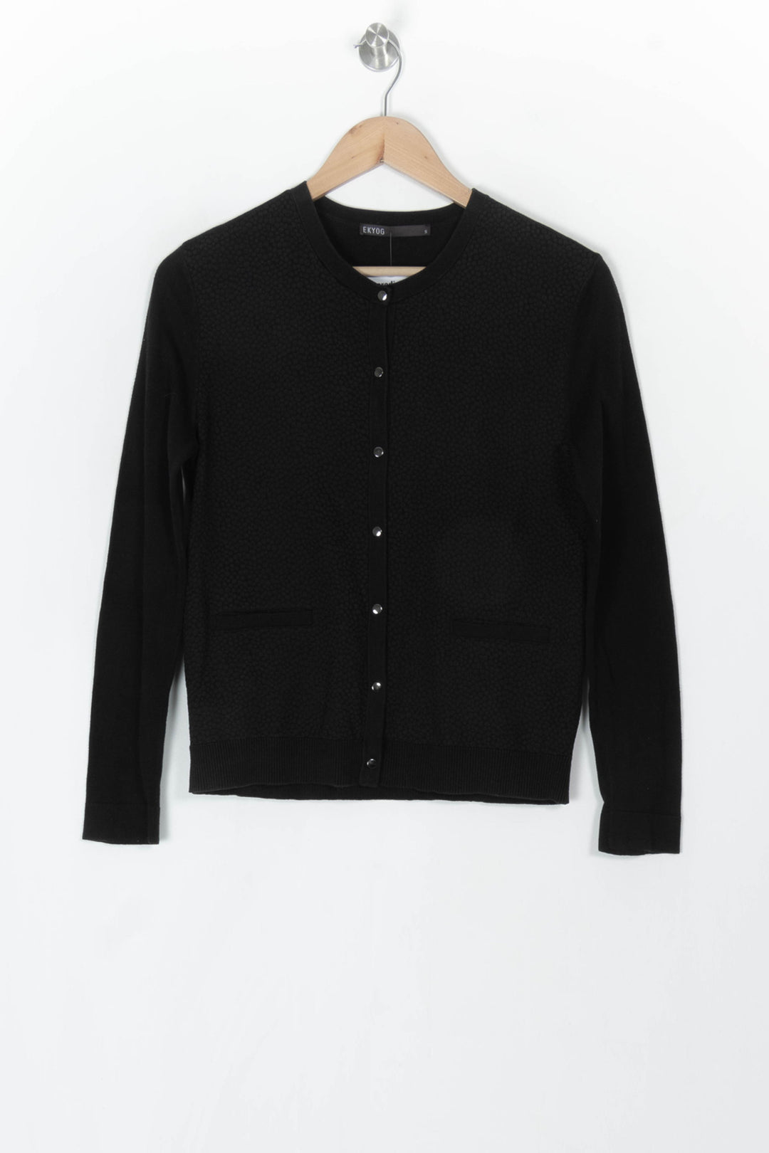 Cardigan Noir - Taille S/36 de la marque Ekyog | PARAD120082 - Vendu par Paradigme - Image 2