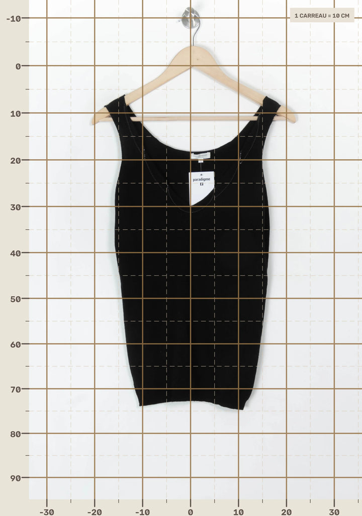 Débardeur Noir - Taille M/38 de la marque Eric Bompard | PARAD120084 - Vendu par Paradigme - Image 4