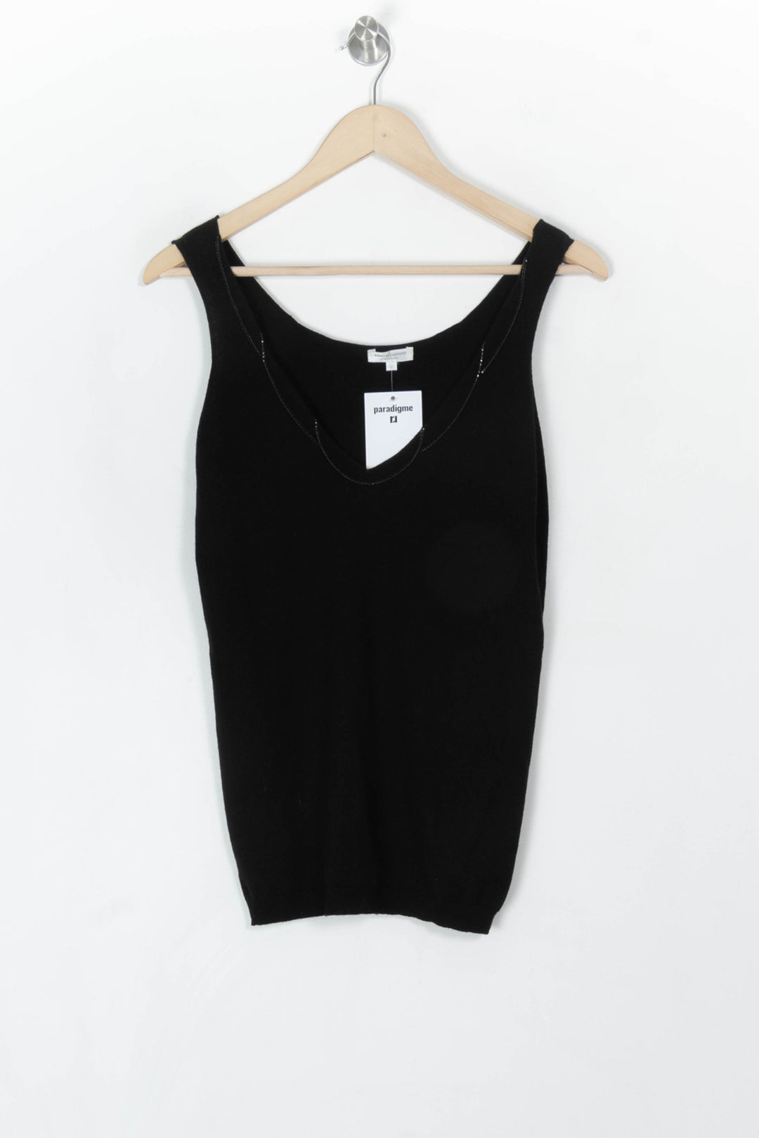 Débardeur Noir - Taille M/38 de la marque Eric Bompard | PARAD120084 - Vendu par Paradigme - Image 2