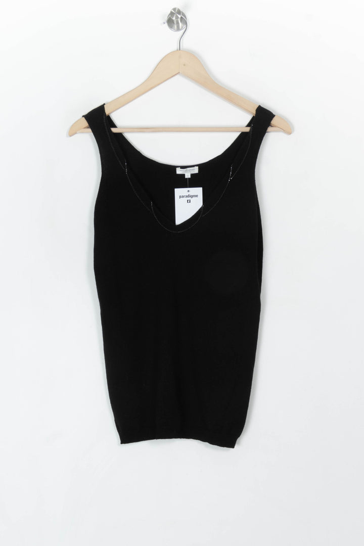 Débardeur Noir - Taille M/38 de la marque Eric Bompard | PARAD120084 - Vendu par Paradigme - Image 2