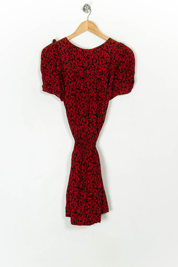 Robe portefeuille rouge et noire - Taille S/36 de la marque Zadig&amp;Voltaire | PARAD120088 - Vendu par Paradigme - Image 5
