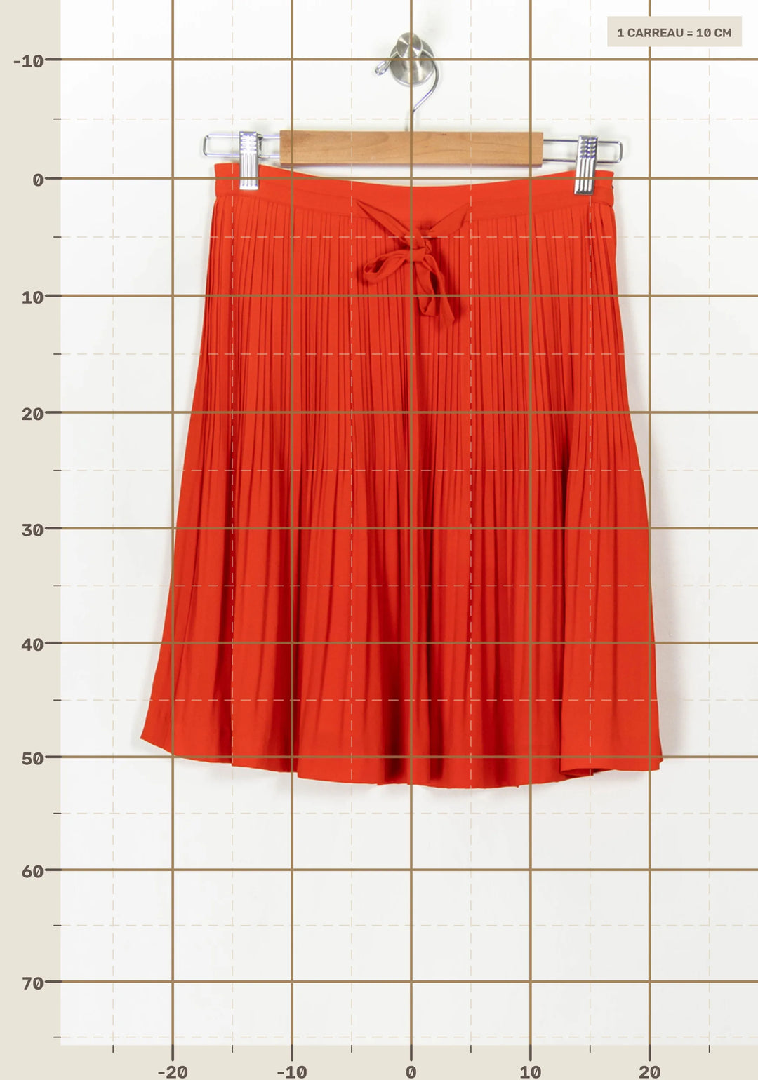 Jupe Plissée Rouge - Taille S/36 de la marque Comptoir des Cotonniers | PARAD120093 - Vendu par Paradigme - Image 4
